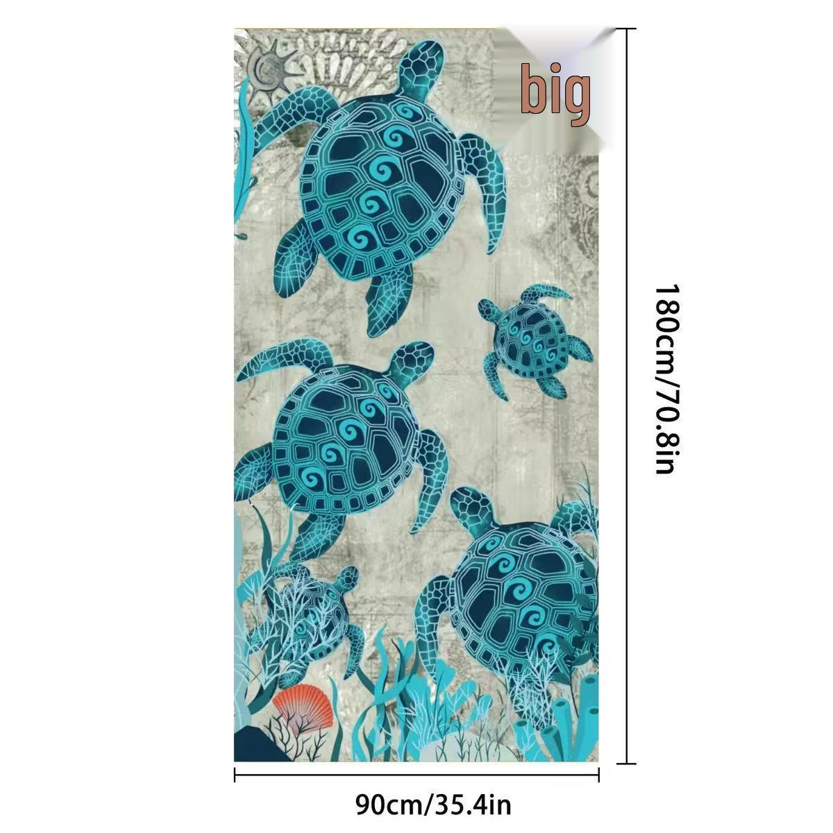 

Quick-Dry Microfiber Beach Towel - Thick, Absorbent & Printed for Outdoor Swimming Single Piece [OPP Bag Packaging]