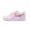 Air Force 1 Pink Ink Fantasy Slip Resistant Abrasion Resistant Low Top Skateboard Shoes Men's White Pink CW2288-111(Team240-)