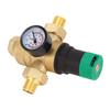 Water Pressure Regulator Brass 40 Microns Filter Drinking Water Pressure Regulator with Meter