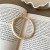 Round White Minimalist Bracelet Vintage Y2k Classic Color Elegant Jewelry Charm Women Fashion Holiday Aesthetics Decoration