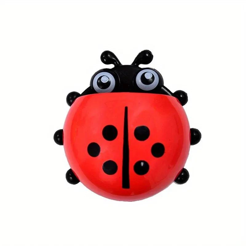 Seven star ladybug toothbrush holder for storing cute suction cups