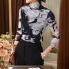 New Winter High Neck Long Sleeve Contrasting Color Bottoming Shirt Pullover Casual Inner Temperament T-shirt Top for Women