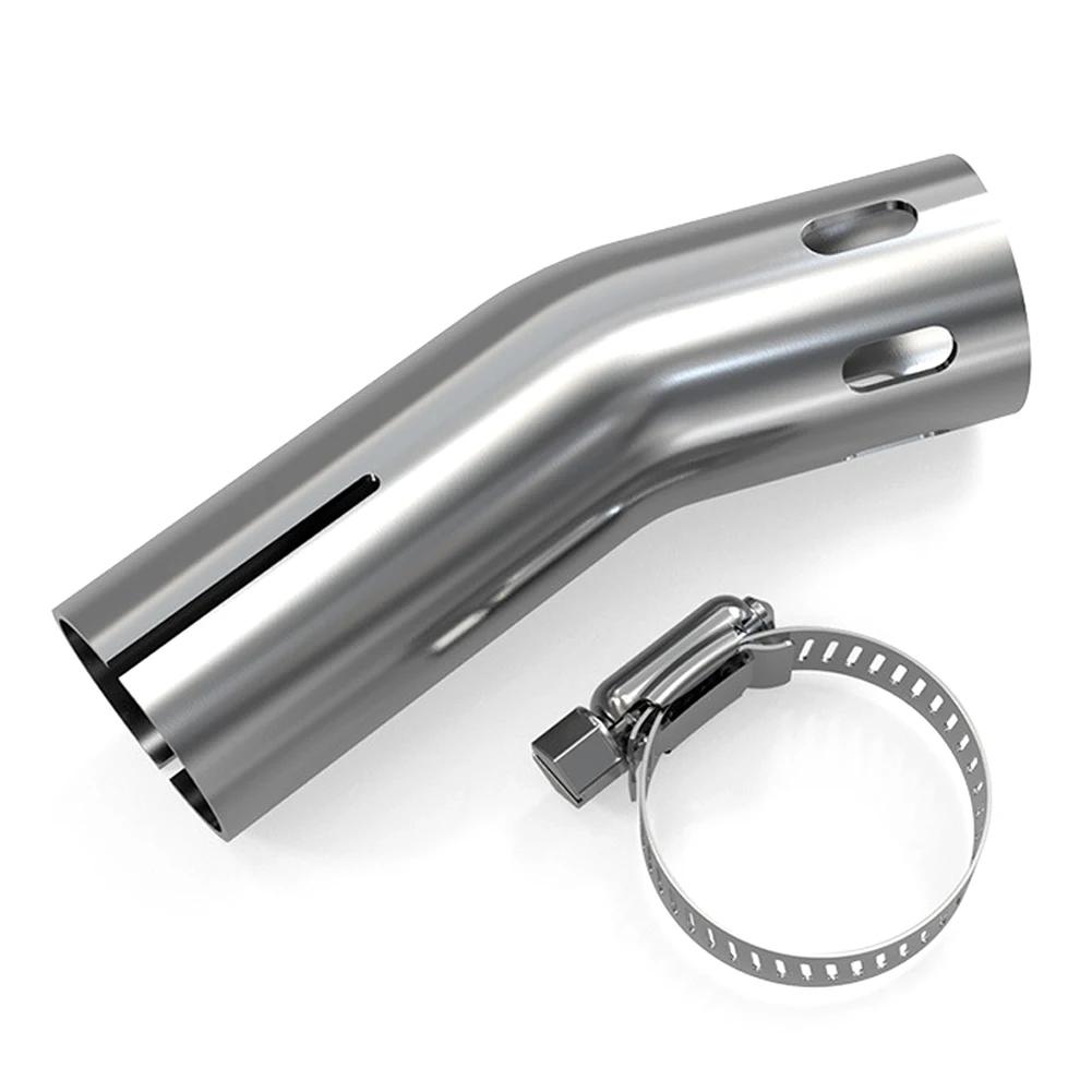 

Motorcycle Exhaust Elbow Pipe for PCX160/GSX250/CB400F 25cm Stainless Steel Tail Pipe Protector Motor Exhaust Pipe End Cover Muffler срібний