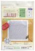 Olympus Thread Sashiko Flower Star and Three Diamond Navy SK304 Kit, Single-Stitch Dishcloth, Pattern, Blue,