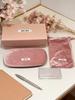 MIU MIU Pink Velvet Eyeglasses Case Set