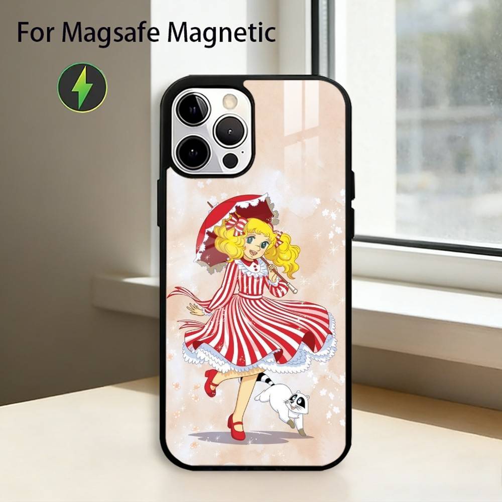 A-Anime Candy Candy Phone Case For iPhone17,16,15,14,13,12,11 Plus,Pro Magnetic with Magsafe Wireless Charging