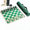 Tragbares Schachspiel Reiseschachbrett mit Reißverschluss Tragetasche Spielset und Dame