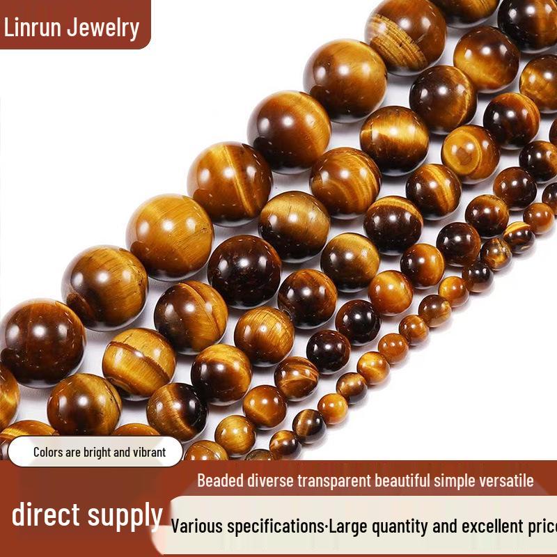 

Grade 7A Yellow Tiger Eye Stone Beads for DIY Bracelets & Necklaces 4mm (approx. 90 beads)