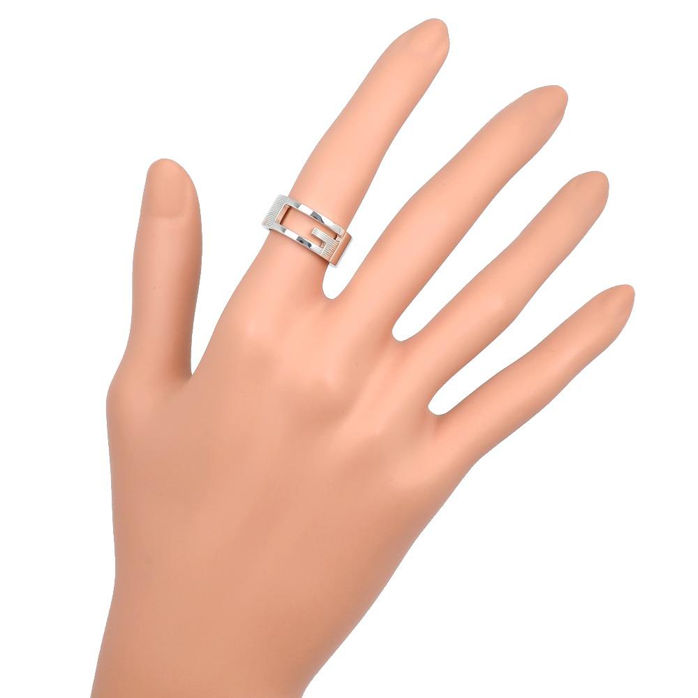 GUCCI Branded G Ring Silver925 #5.4(US Size) 7.1g Women Used