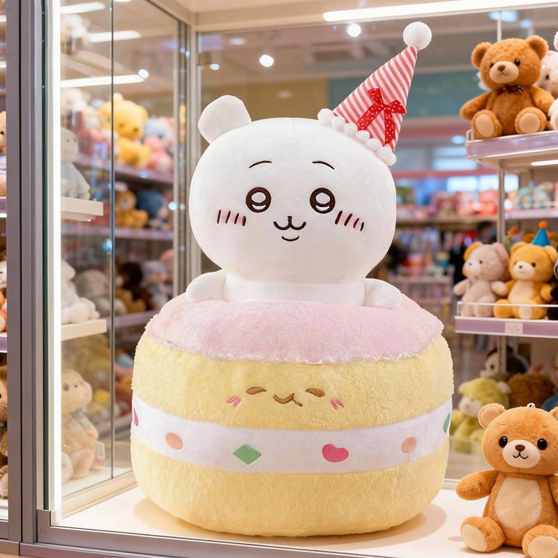 Jiikawa Usagi Plush Toy Cake Shape Soft Toy For Kids Gift