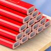 12 Pcs Carpenter Pencils Construction Pencils Black/Red Carpenter Pencils for Woodworking Marking