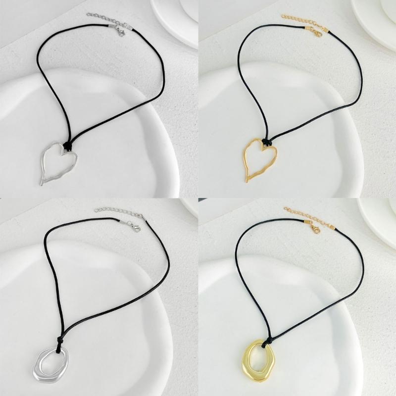 Irregular Pendant Necklaces Chain Necklaces CCB Material Pendant Necklace Neck Jewelry Perfect Gift for Fashion Lover