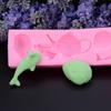 Teekanne/Muschel/Fisch DIY Schokoladenrand Dekoration Backwerkzeug Ozean Fondant Silikonform