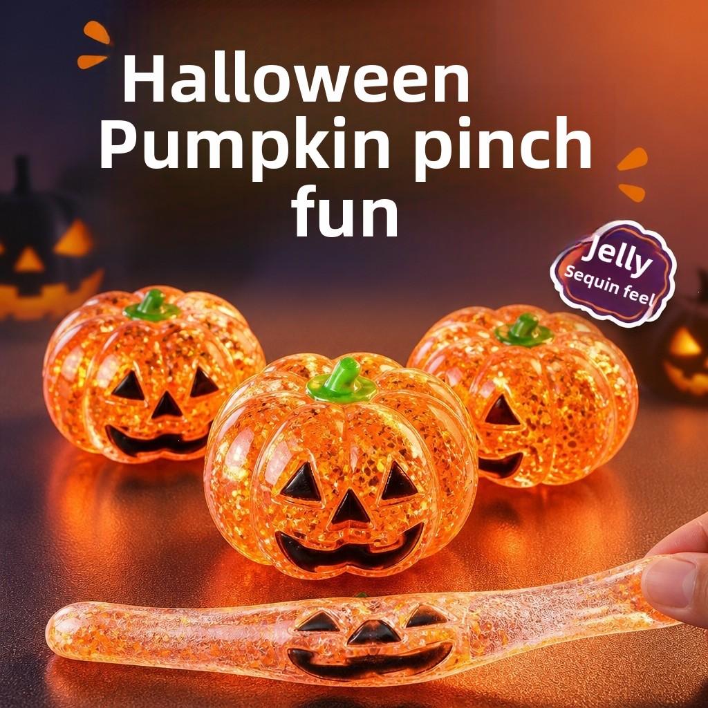 Squishy Maltose Halloween Pumpkin Stress Ball Fidget Sensory Toy For Adhd  Slow Rebound Squeeze Toy Adults Halloween Gift