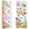 Bath Mat Nonslip PVC Shower Mat Suction Cups Drain Holes Massage Bathtub Pad Soft Cute Cartoon Household Bathroom Rug
