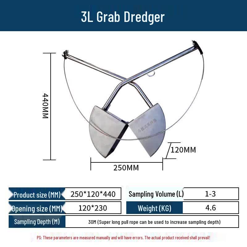 Shichen Underwater Sediment Grab Sampler 3L