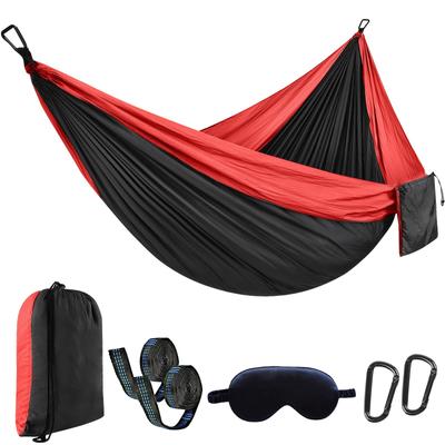 Camping Hängematte Leicht Doppel- & Einzel Tragbare Hängematten mit 2 Baumgurten Outdoor Essentials für Strand Rucksackreisen Wandern