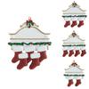 Christmas Resin Creative Stockings Family Nameplate Diy Christmas Ornament For Decor Home