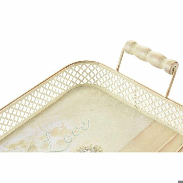 Jeux de plateaux - DKD HOME DECOR - Rose - Métal - Aluminium - 40x21x8 cm (x3)