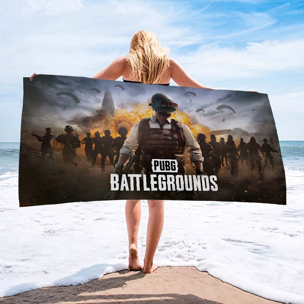 Popular Games P-Pubg RPG Anime Beach Swimming Towel Soft Absorbent Washcloth Children's Gifts for Kids Travel Camping Gym