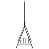 Black Clothes Stand with Storage 100 x 56 x 154 cm Steel