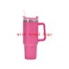 With Logo 40 Oz Tumbler with Handle Insulated Mugs With Lids and Straws Stainless Steel Coffee Tumbler Cups Water