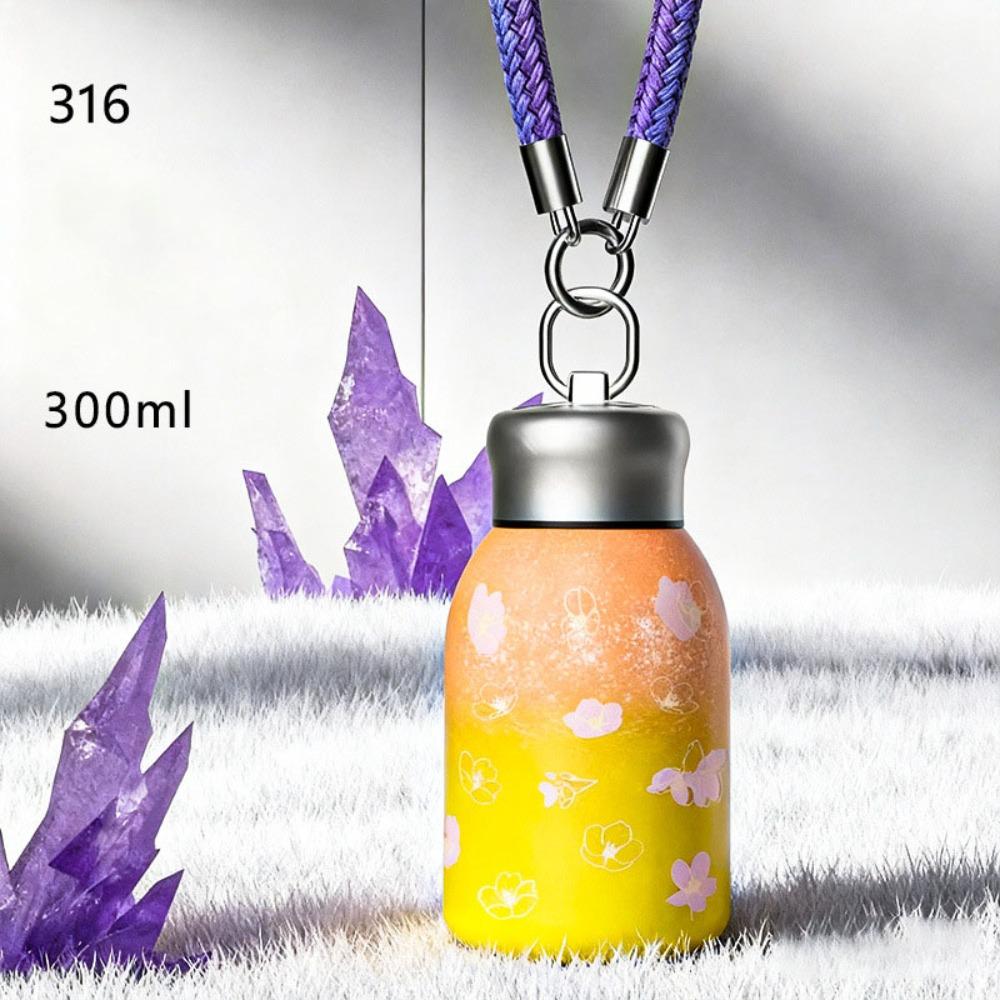 Leak Proof Insulated Cup 316 Stainless Steel Water Bottle Fashion Mini Thermal Cup  Sports