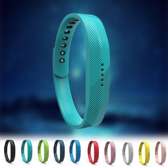 Sport Silicone Wrist Bracelet for Fitbit Band Replacement Flex2 Smartwatch