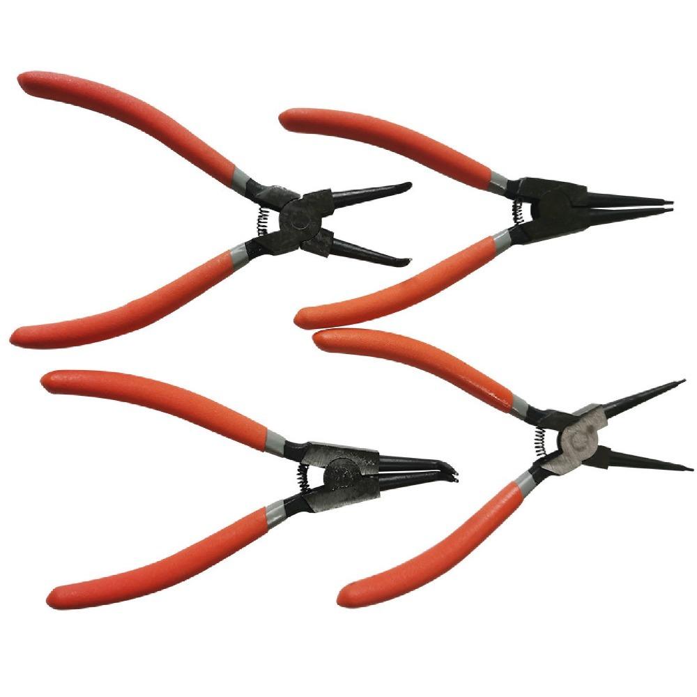 4pcs Heavy Duty Retaining Ring Tool Carbon steel Internal External Pliers  Industrial Use