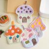 4pcs Mushroom House Hanging Coral Fleece Hand Towel Lint-Free Absorbent Bathroom Towels Gift