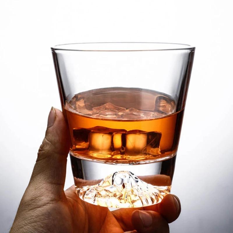 Fuji Mountain Drinking Cup Retro Japan Style Glass Cup Hand Made Teacup Whiskey Glass Tibetan Mountain Cup Water Glass Durable
