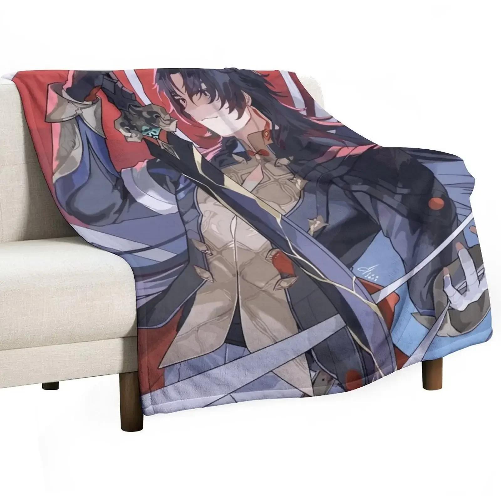 Blade Honkai Star Rail Throw Blanket Weighted Thermals For Travel Blankets 75X95CM