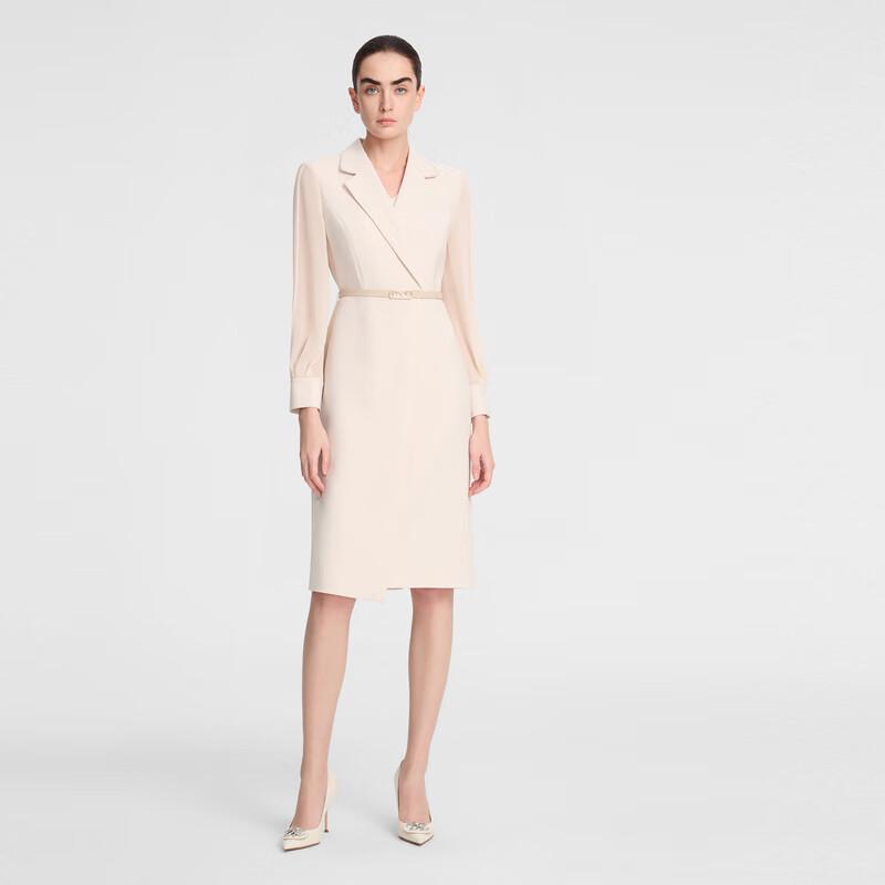 

ELLASSAY Women s Elegant Blazer Collar Commuter Dress XS