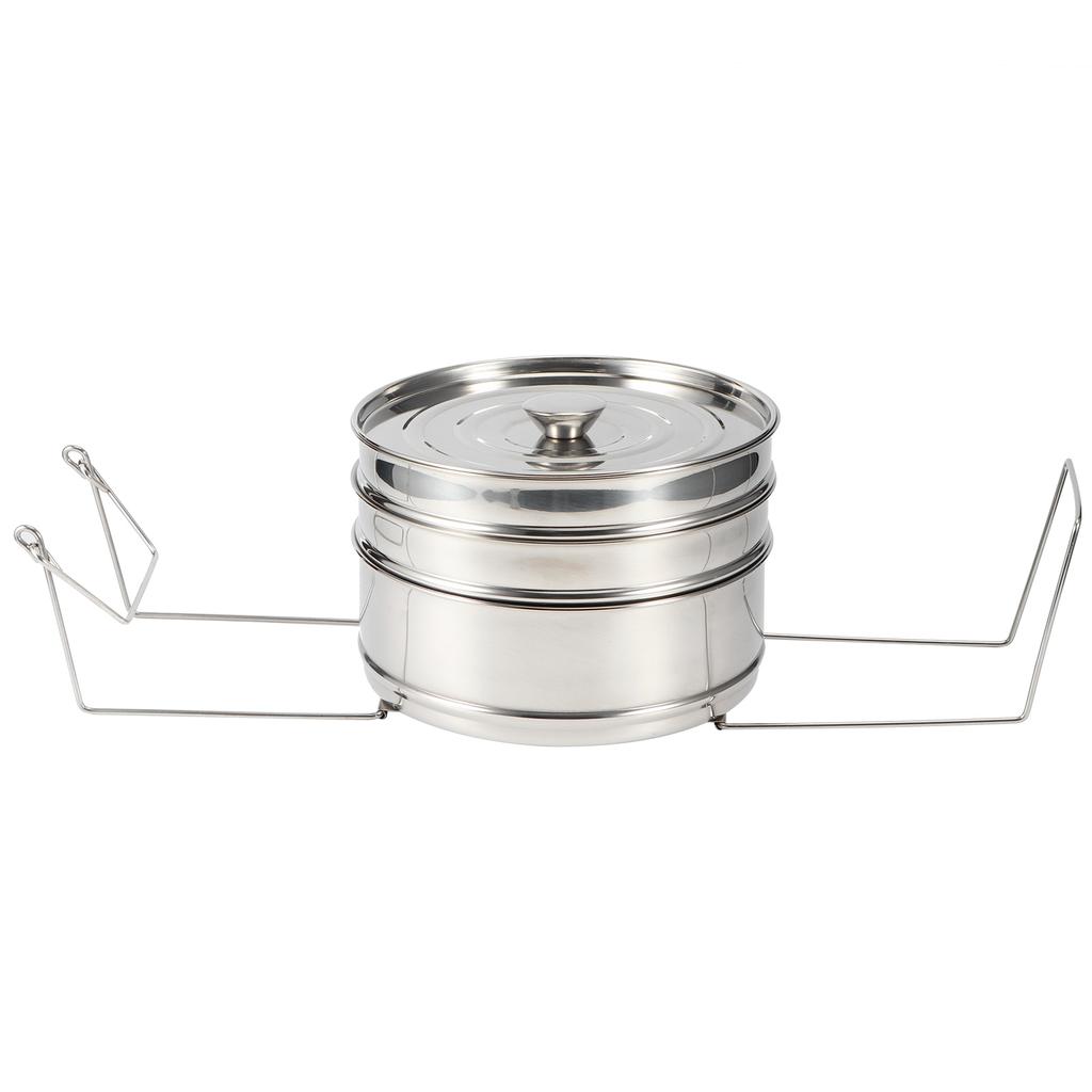 Stackable 3 Tier Stainless Steel Steamer Cooker Pot Set Cook Food Pressure Pot Accessories