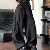 Y2K Wide Leg Suit Pants Men Casual Drape Straight Baggy Curved Dress Pants Business Workwear Trousers Streetwear