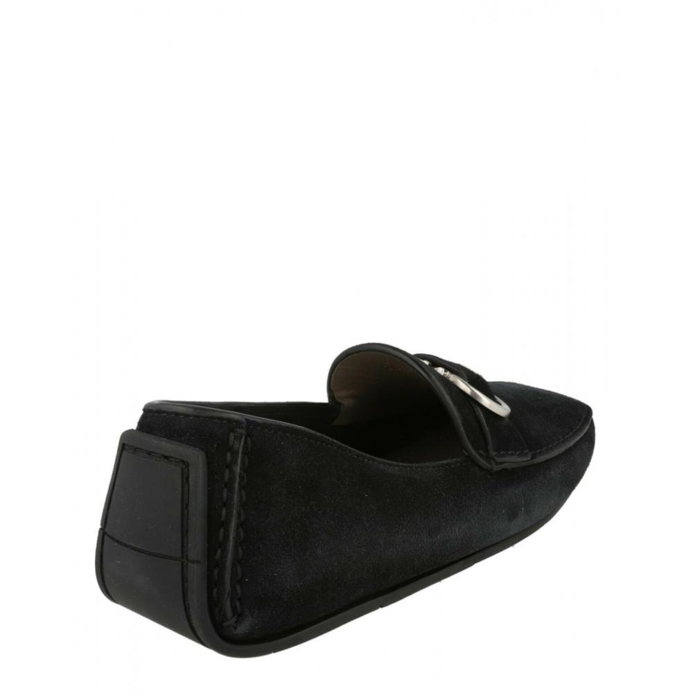 Salvatore Ferragamo Palinuro Suede Loafers Black