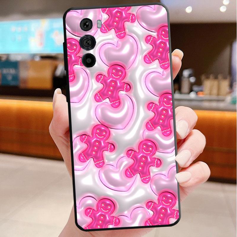 Christmas Aesthetic Cartoon Phone Case For Motorola Edge 50 40 Pro 60 50 40 30 Ultra Neo Fusion Moto G Play G Stylus G Power G