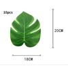 10 Pcs Artificial Plants Tropical Palm Leaves Hawaii Luau Summer Party Jungle Safari Birthday Party Wedding Decor Fake Plants