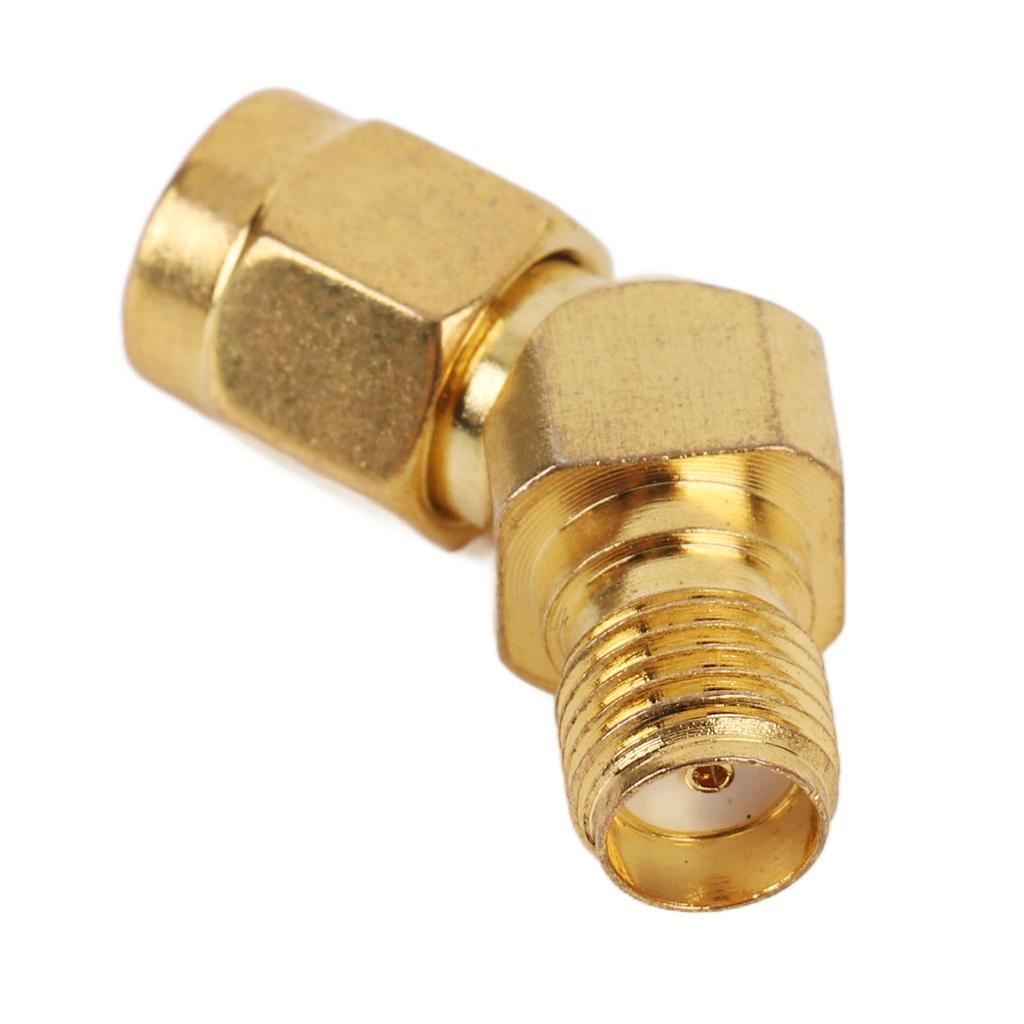 SMA 45° Male to Female Connector Wide Frequency Band Stable Male to Female Connector for Antenna Met