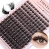 Single Cluster C Curved Multi-Hair False Eyelash Set 8-16Mmdiy Segmented Grafting Thick Eyelashes