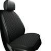 All-Season Breathable Linen Car Seat Cushion Set with Polka Dot Embroidery