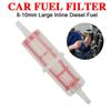 8-10mm Large Inline Diesel Fuel Filter Plastic Motorcycle Car Fuel Filters Universal Automobiles Replacement Accessories