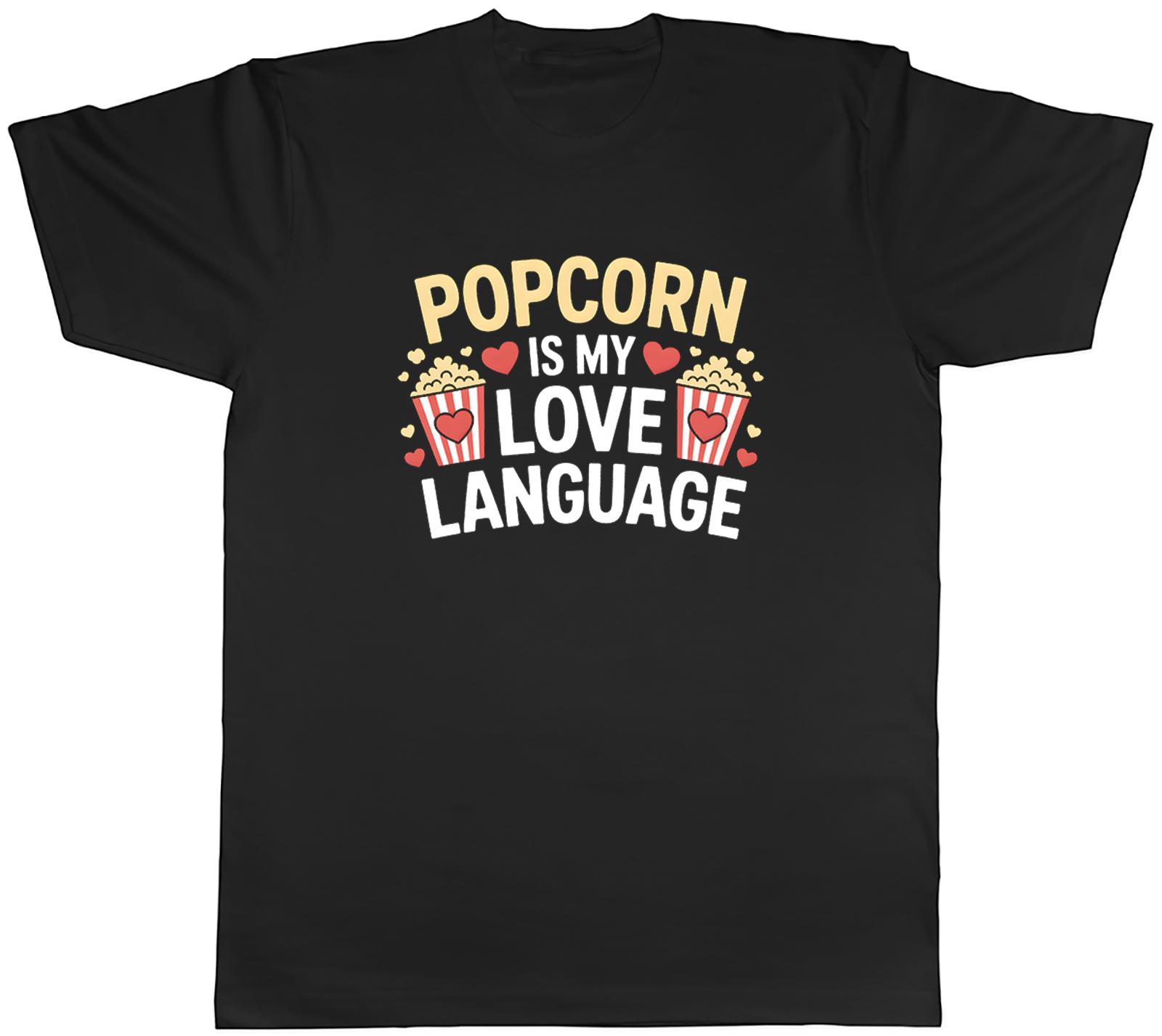 Popcorn is my Love Language Unisexs TShirt Tee Gift Top S