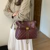 Autumn and Winter New Rhombus Armpit Bag Chain Large Capacity Crossbody Shoulder Women's Bag Drawstring Tote Bag Tide