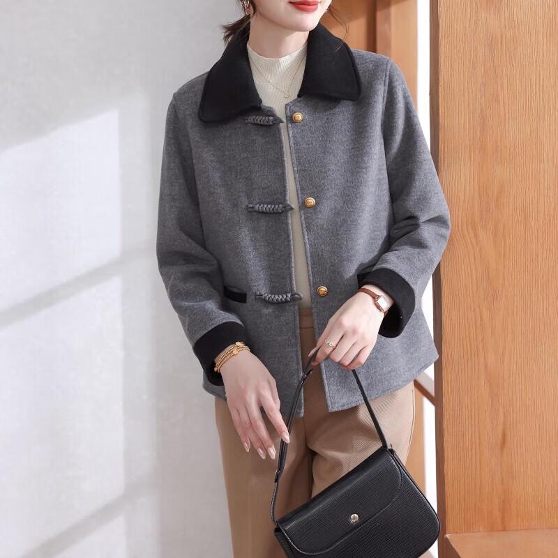 

Stylish Long-Sleeve Coat for Middle-Aged Women 5XL