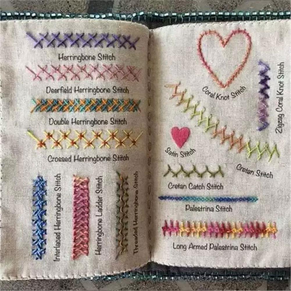 Creative Sewing Book Embroidery Stitches Book A Comprehensive Guide To Sewing and Embroidery DIY Stitch Book for Beginners