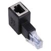 8P8C for Cat 5e/6 Male To Female LAN Ethernet Adapter Up Down Left Rigth Angled 90 Degree Network Extension Crystal Head