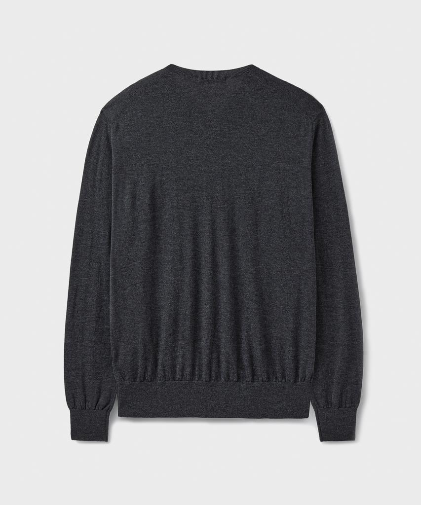Beulaendideu [Superior] Essential Superfine V-Neck Knit [Charcoal]