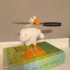 Whimsical Magnetic Goose Sculpture -  Handcrafted  Resin  Desk Accent  with  Hidden  Storage, a  Charming Decor  Piece