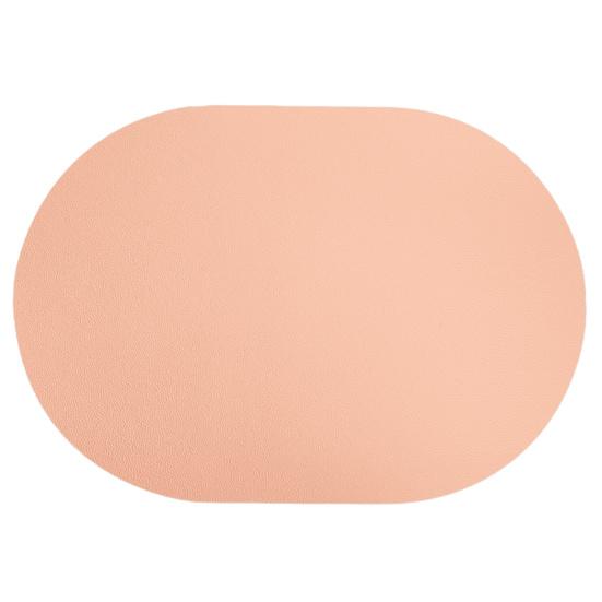 Ovales Western-Tischset aus Kunstleder, faltbar, platzsparend, einfache Aufbewahrung, verschleißfeste Schutzunterlage